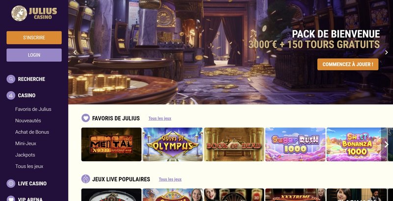 En savoir plus sur julius casino app